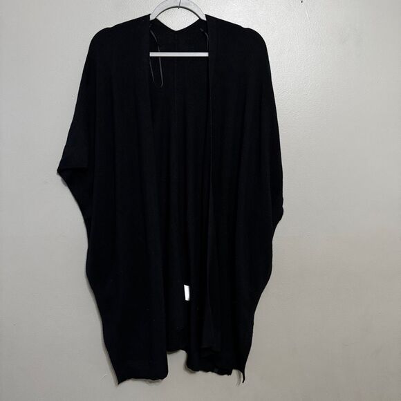 Lululemon Merino Wool Short Sleeve Wrap Black OS - Picture 2 of 7